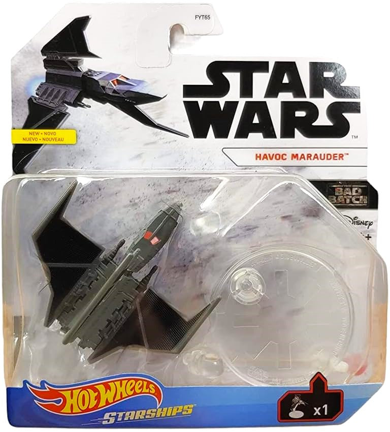 mattel hot wheels star wars starships die cast havoc marauder the bad batch clone troopers omega