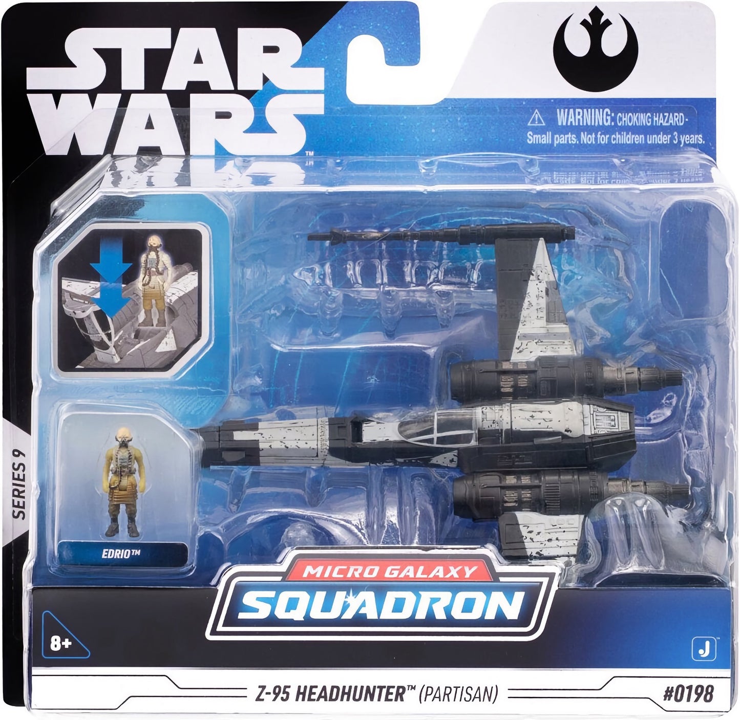 jazwares star wars micro galaxy squadron z-95 headhunter starfighter class edrio rebel alliance series 9