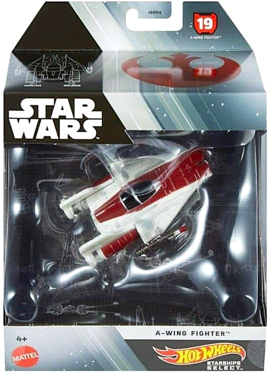 mattel hot wheels star wars starships select a-wing starfighter return of the jedi