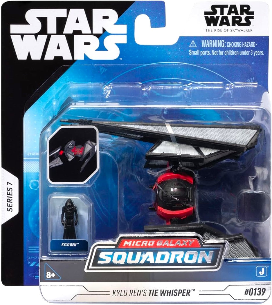 jazwares star wars micro galaxy squadron kylo ren tie whisper starfighter ligh armor class series 7 the rise of skywalker episode IX