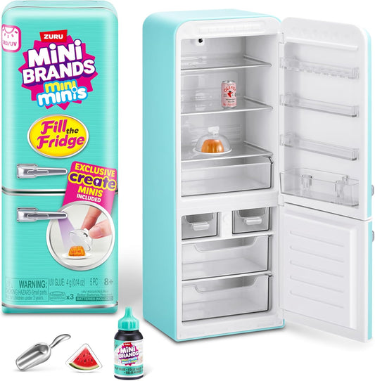 miniature refrigerator zura mini brands mini minis fill the fridge playset working UV light