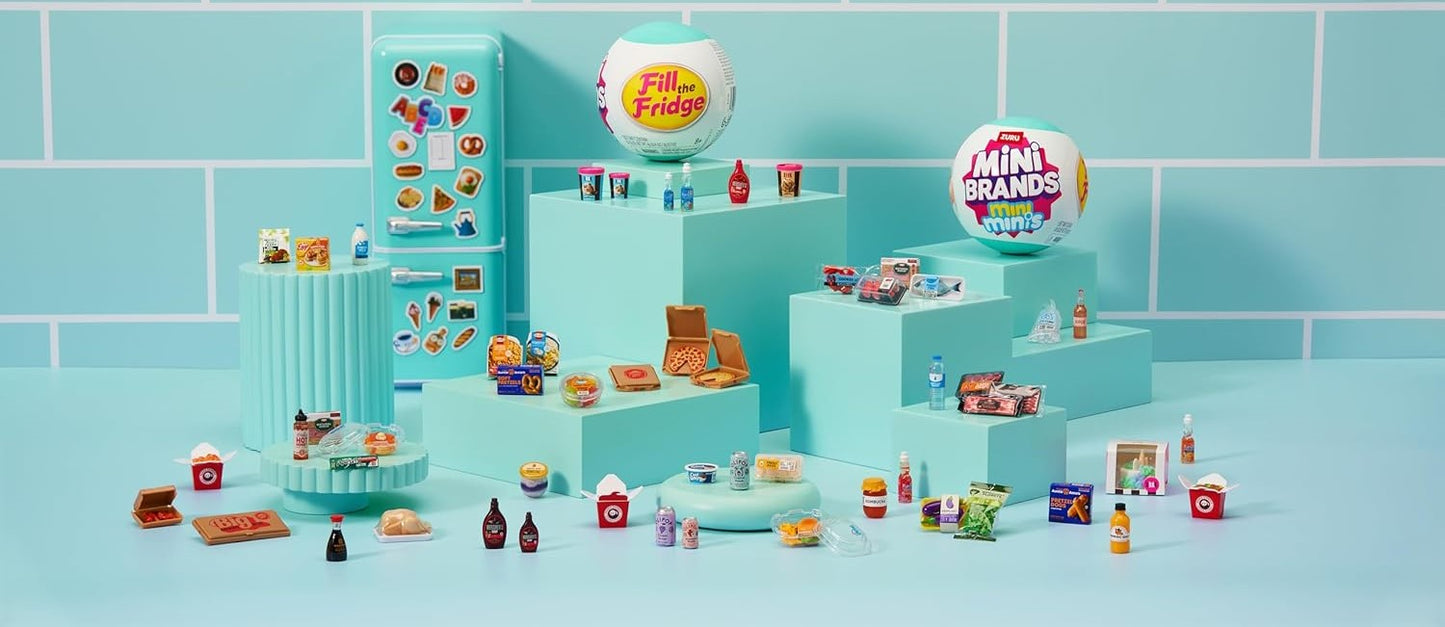 Zura Mini Brands Mini Minis Fill the FRIDGE Playset