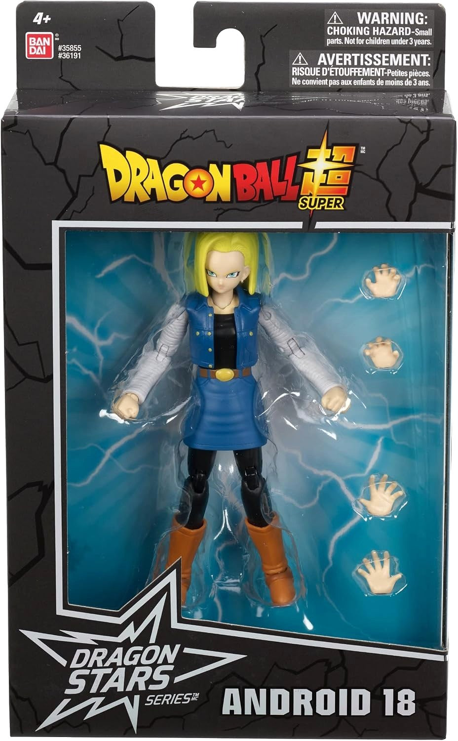 bandai dragon ball super 1:12 action figure dragon stars android 18 anime