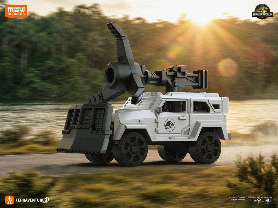 blokees jurassic world model kit terraventure dinosaur egg packaging armored car V-05 