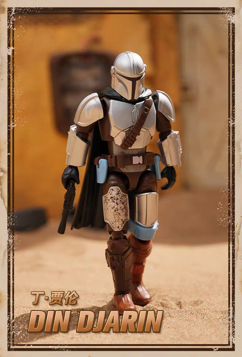 blokees star wars din djarin model kit galaxy hero version the mandalorian action figure