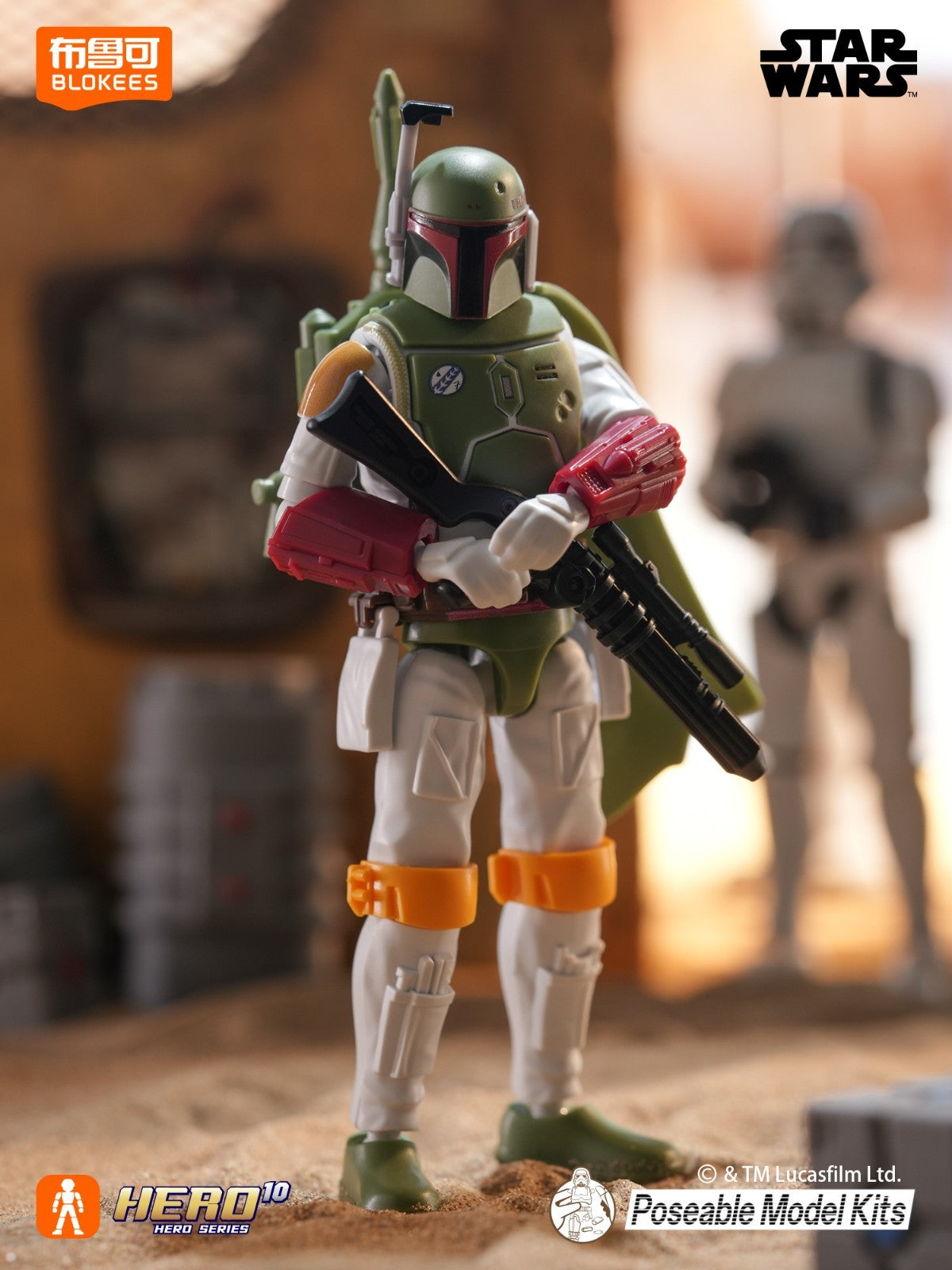 blokees star wars model kit galaxy hero series 2 boba fett empire strikes back bespin action figure