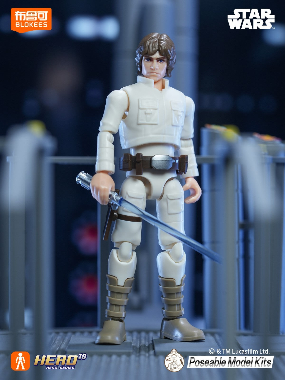 blokees star wars model kit galaxy hero series 2 luke skywalker empire strikes back bespin action figure cloud city