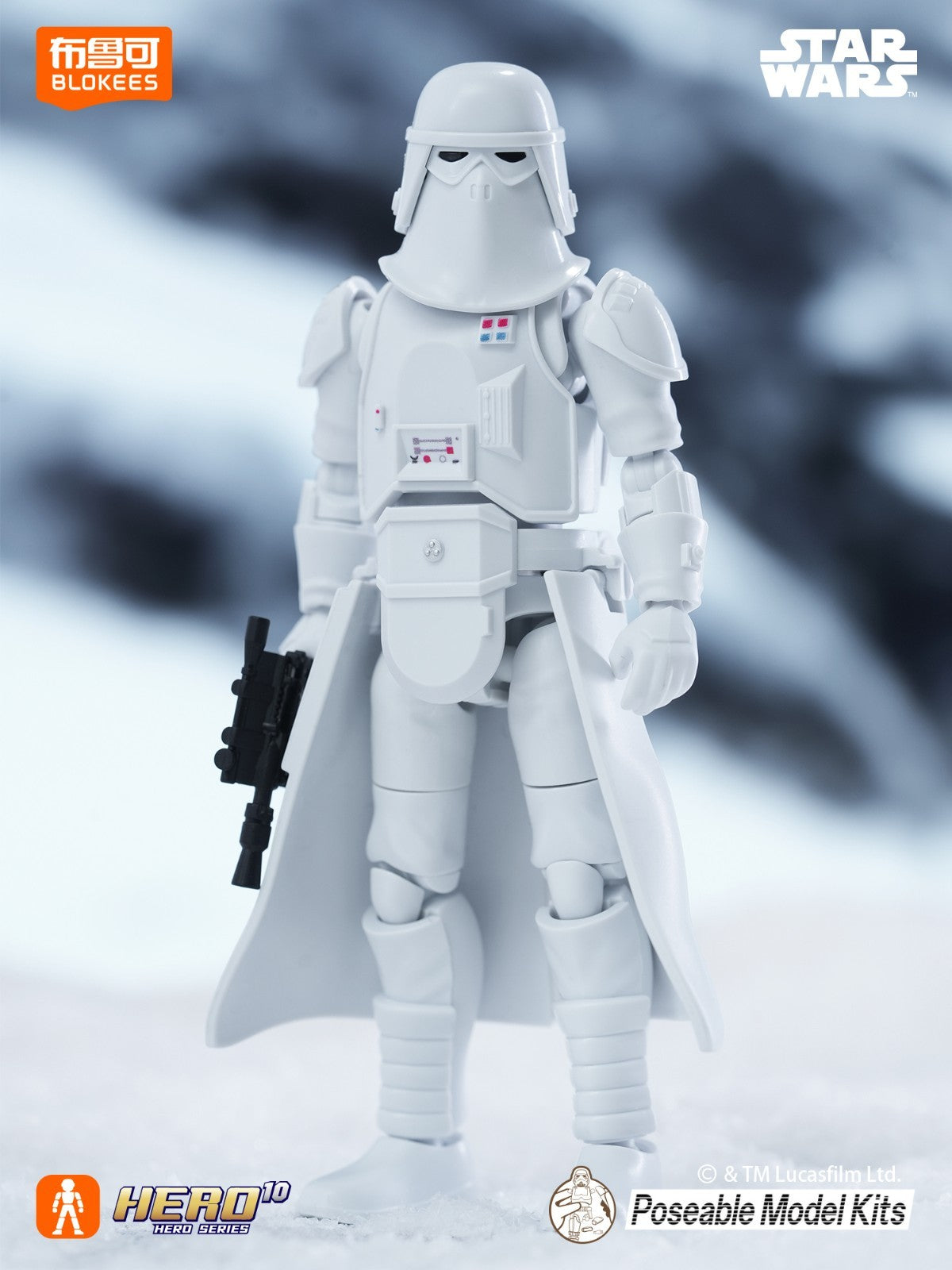 blokees star wars empire strikes back imperial snowtrooper hoth model kit galaxy hero class action figure