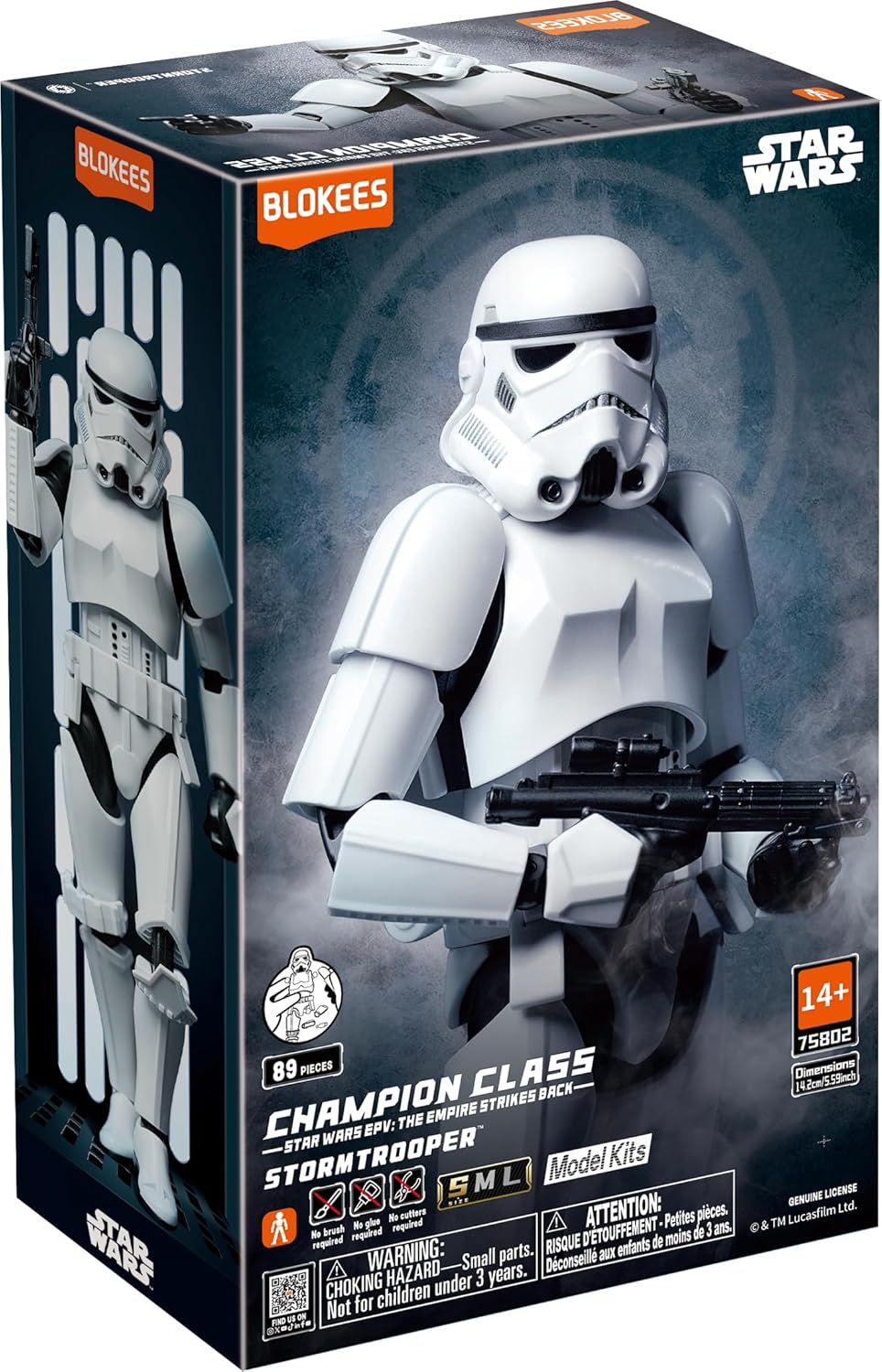 blokees star wars model kit stormtrooper figure champion class the empire strikes back 