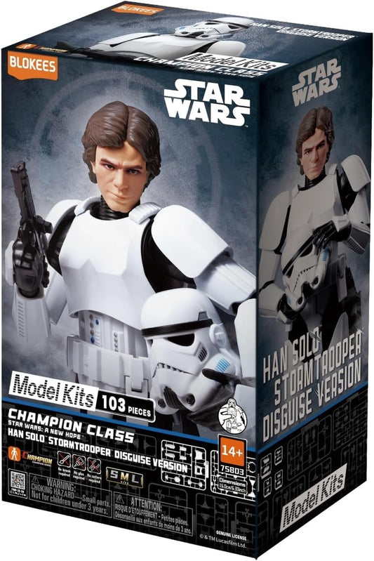 blokees star wars model kit han solo stormtrooper disguise figure a new hope death star 1:12 champion class