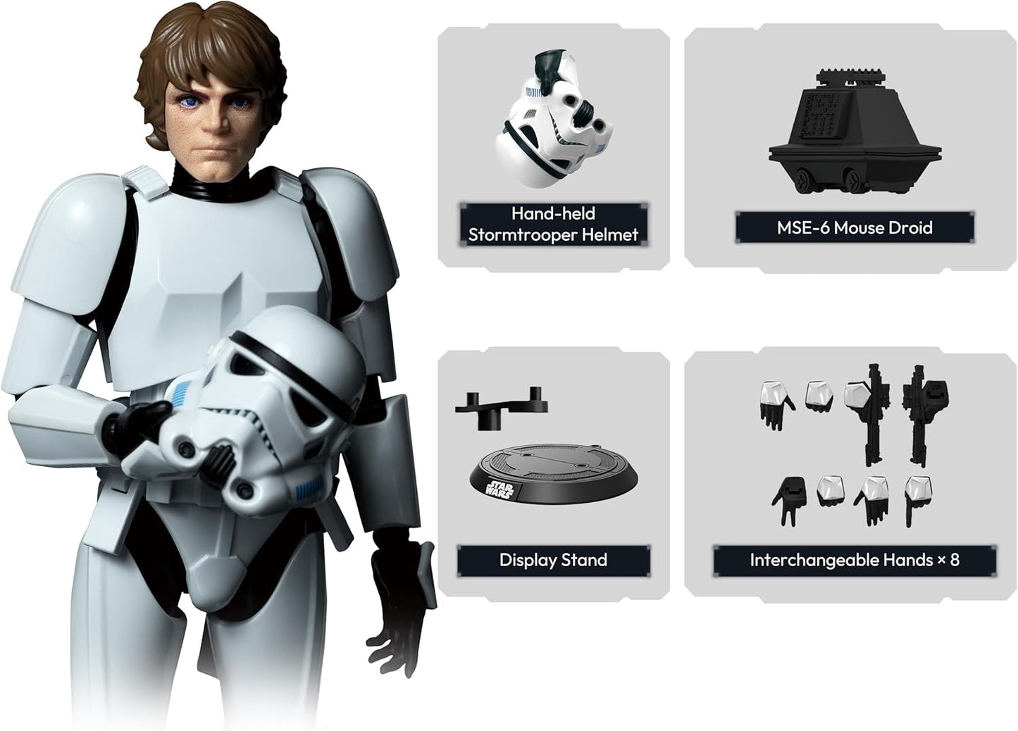 Blokees Star Wars Luke Skywalker Stormtrooper Disguise Model Kit CC04 (English Version Champion Class)