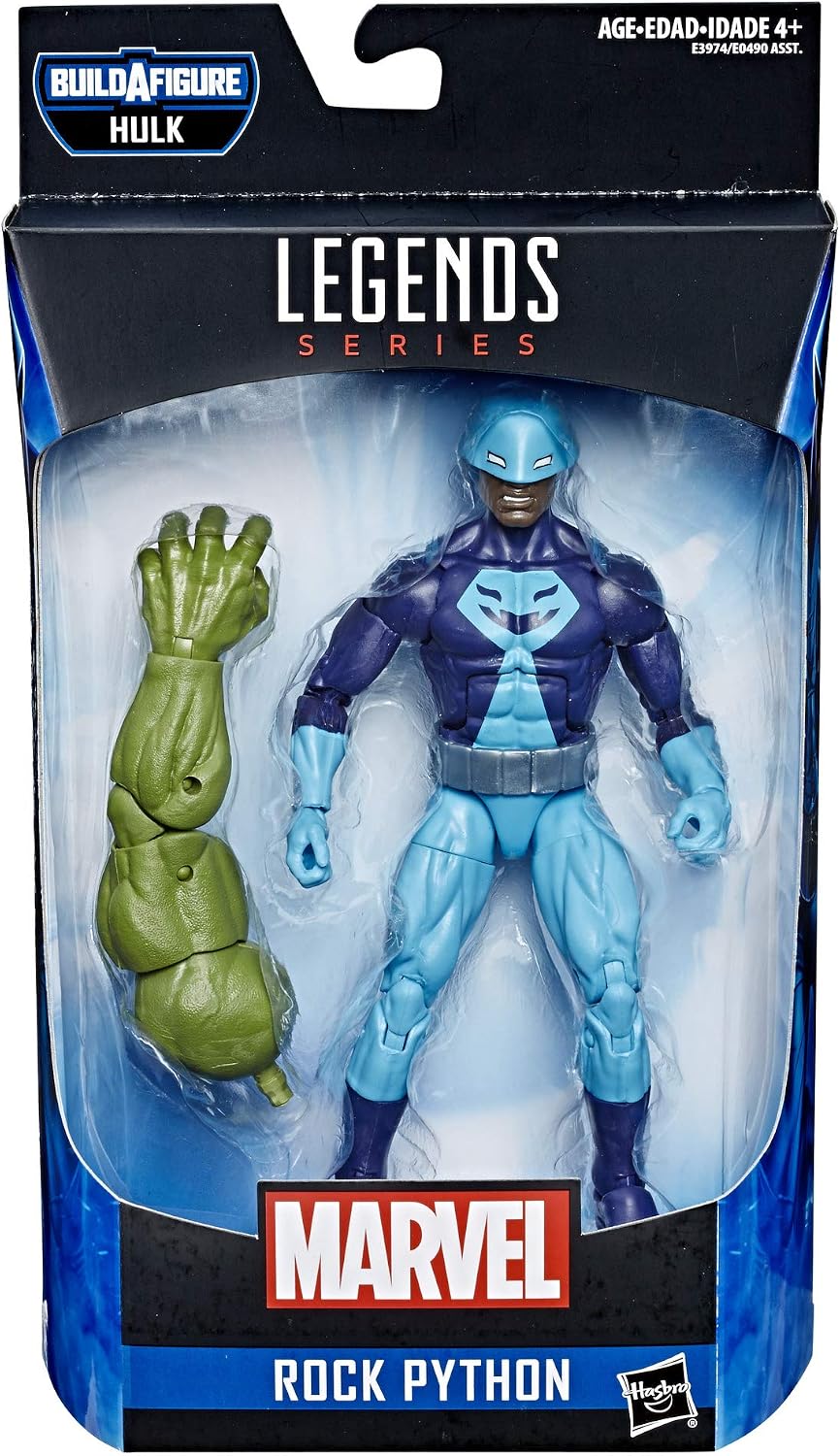 hasbro marvel legends 1/12 action figure mcu build a figure hulk rock python 
