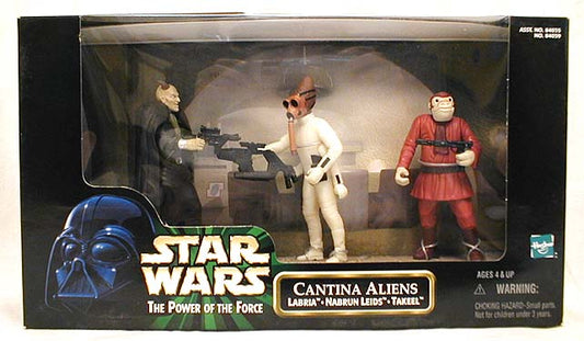 hasbro star wars power of the force 2 battle pack cantina aliens mos eilsey tatooine labria nabrun leids takeel 1:18 action figure