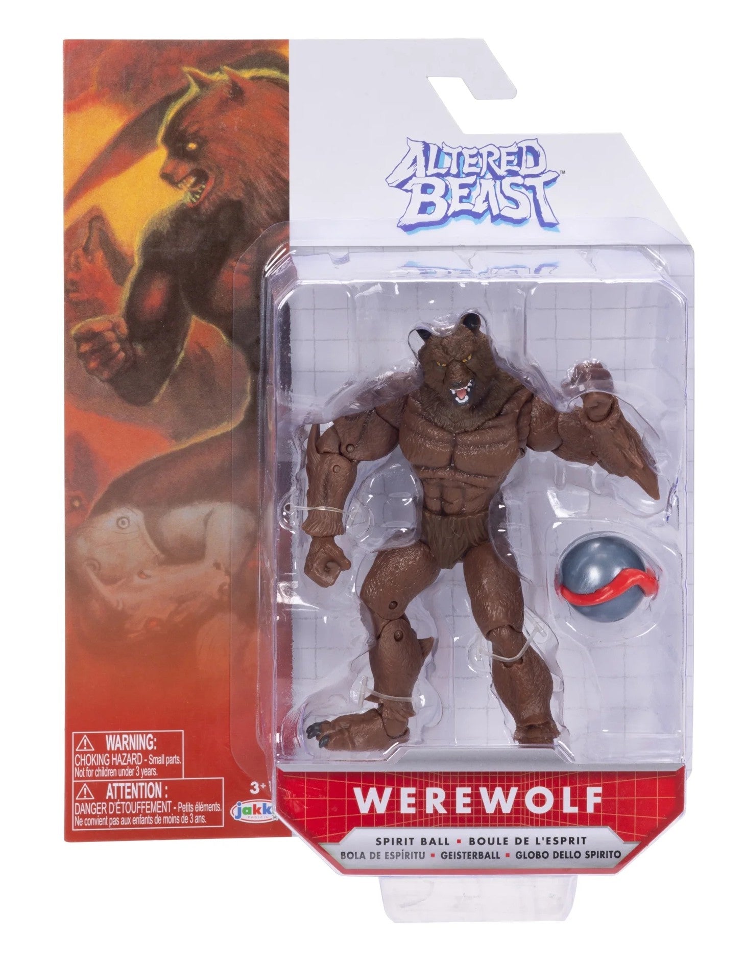 jakks pacific sega game altered beast werewolf action figure 1:18 scale