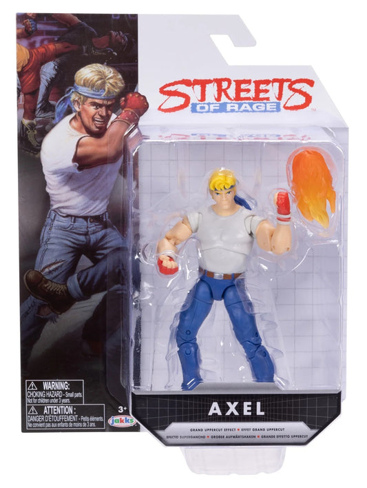 jakks pacific sega video game streets of rage axel action figure 1:18 scale