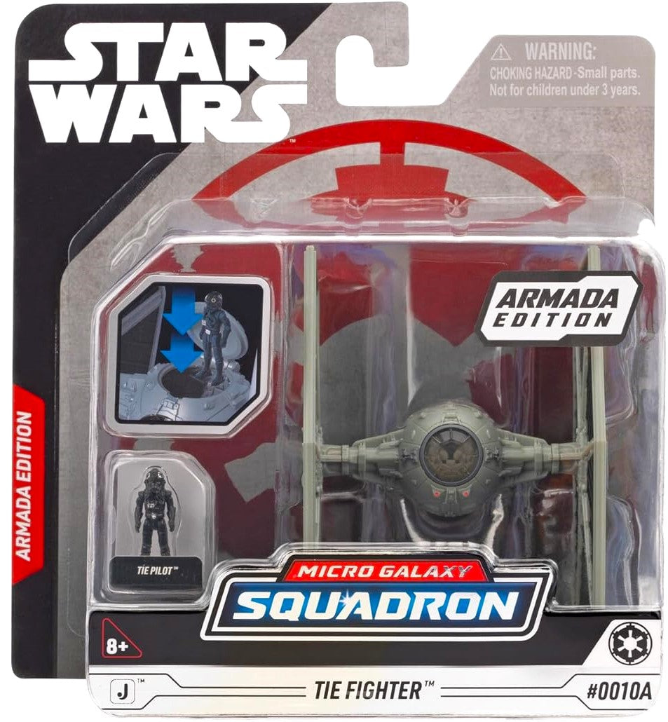 jazwares star wars TIE fighter micro galaxy squadron series 6 armada edition imperial navy pilot 