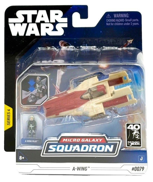 jazwares star wars micro galaxy squadron series 4 rebel alliance a-wing starfighter return of the jedi battle of endor