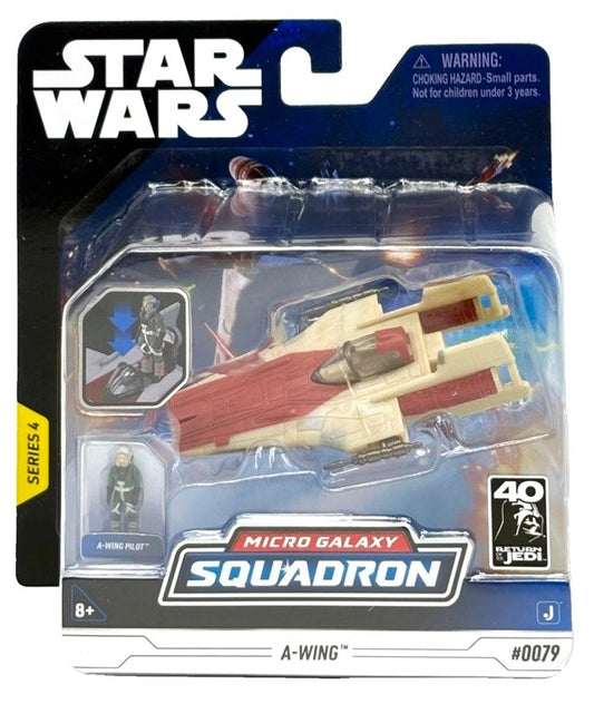 jazwares star wars micro galaxy squadron series 4 rebel alliance a-wing starfighter return of the jedi battle of endor
