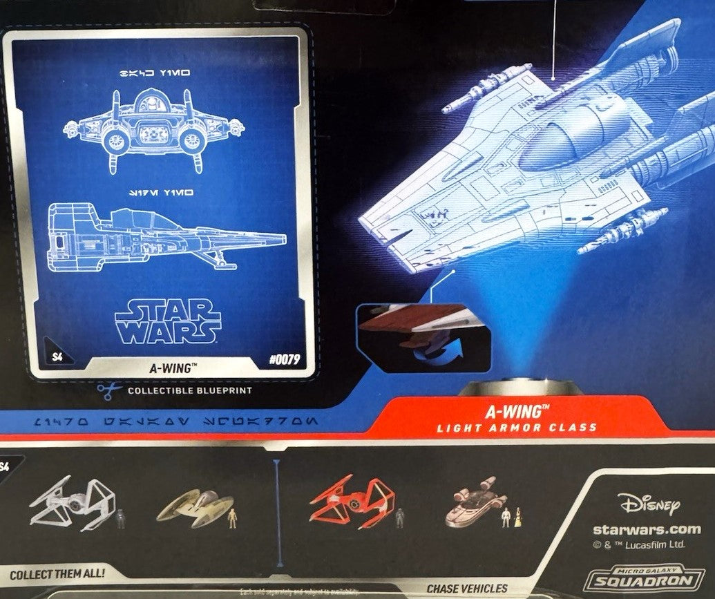 Star Wars Micro Galaxy Squadron A-Wing (RED - Series 4)