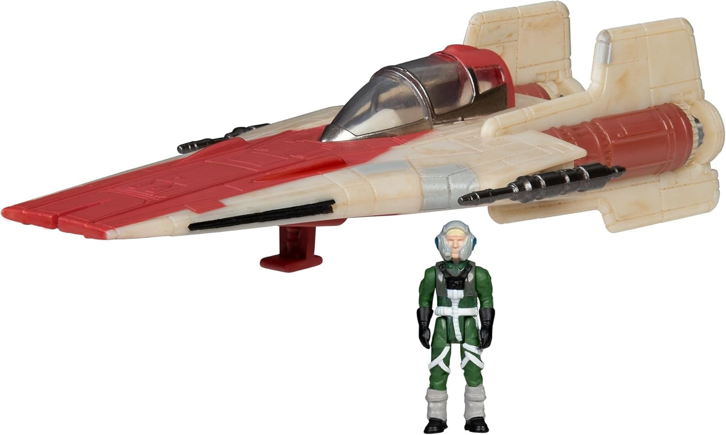 Star Wars Micro Galaxy Squadron A-Wing (RED - Series 4)