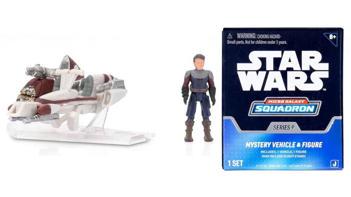 jazwares star wars micro galaxy squadron scout class series 9 anakin skywalker barc speeder the clone wars