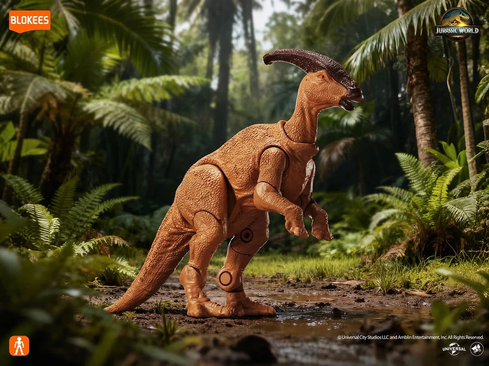 blokees jurassic world model kit orange egg parasaurolophus TS-02 dinosaur action figure