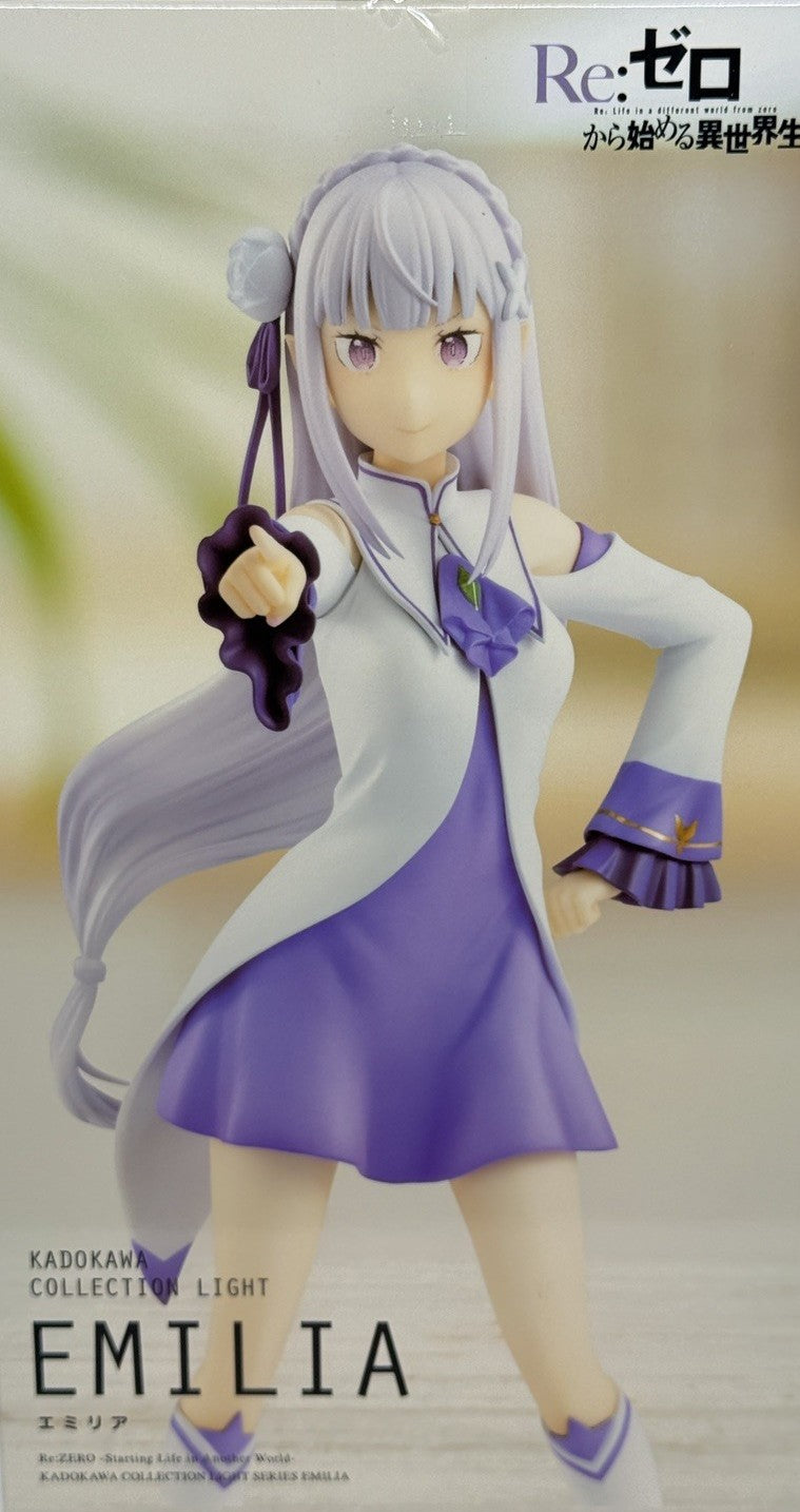 kadokawa emilia non scale figure re zero collection light anime 