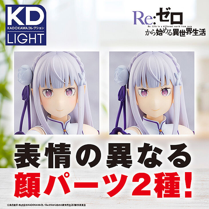 Kadokawa LIGHT Collection Emilia (Re:Zero) 6.5 inch Figure