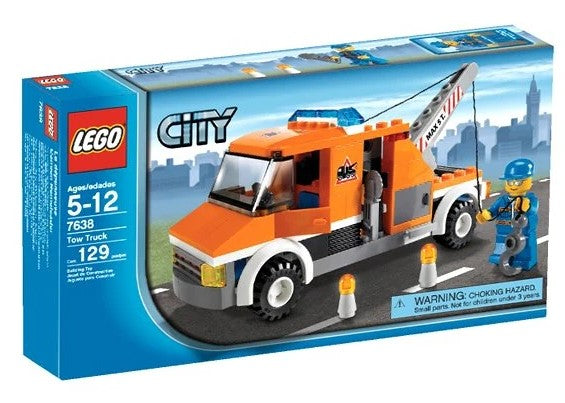lego city tow truck 7638 minifigure plastic building brick