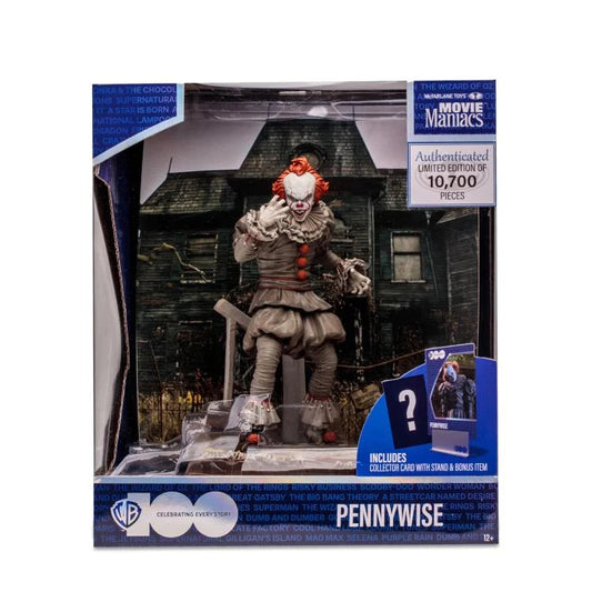 movie maniacs mcfarlane toys pennywise action figure IT chapter 2 wb100 
