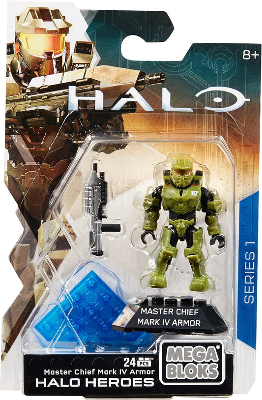 Mega Bloks Construx Halo heroes micro action figure pro ma5 master chief mark IV armor spartan