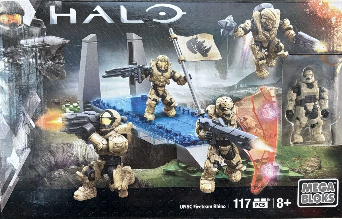 mega bloks construx halo plastic building blocks unsc fireteam rhino battle pack