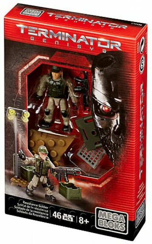 mega bloks construx terminator genisys micro action figure resistance soldier CNH36