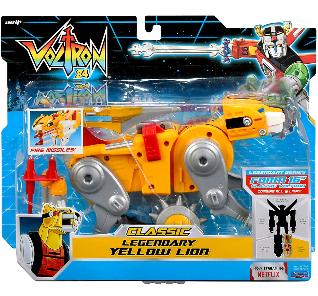 playmates 1984 classic voltron legendary yellow lion left leg