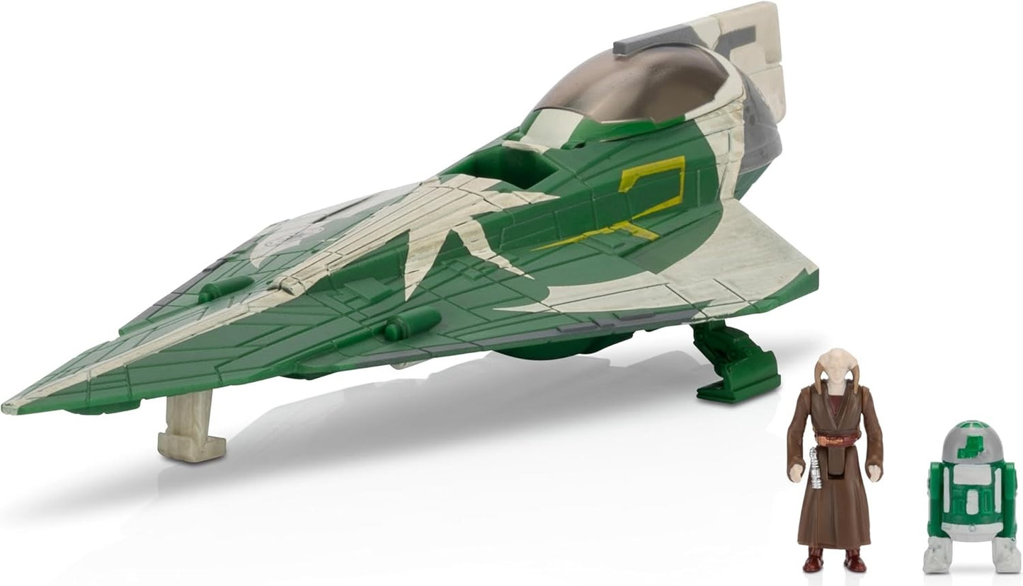 Star Wars Micro Galaxy Squadron Saesee Tiin's Jedi Starfighter (Series 8)